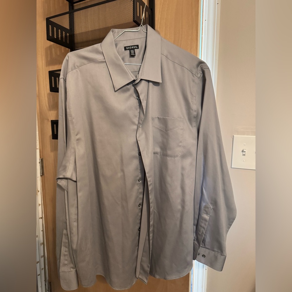 George Light Gray Long Sleeve Shirt